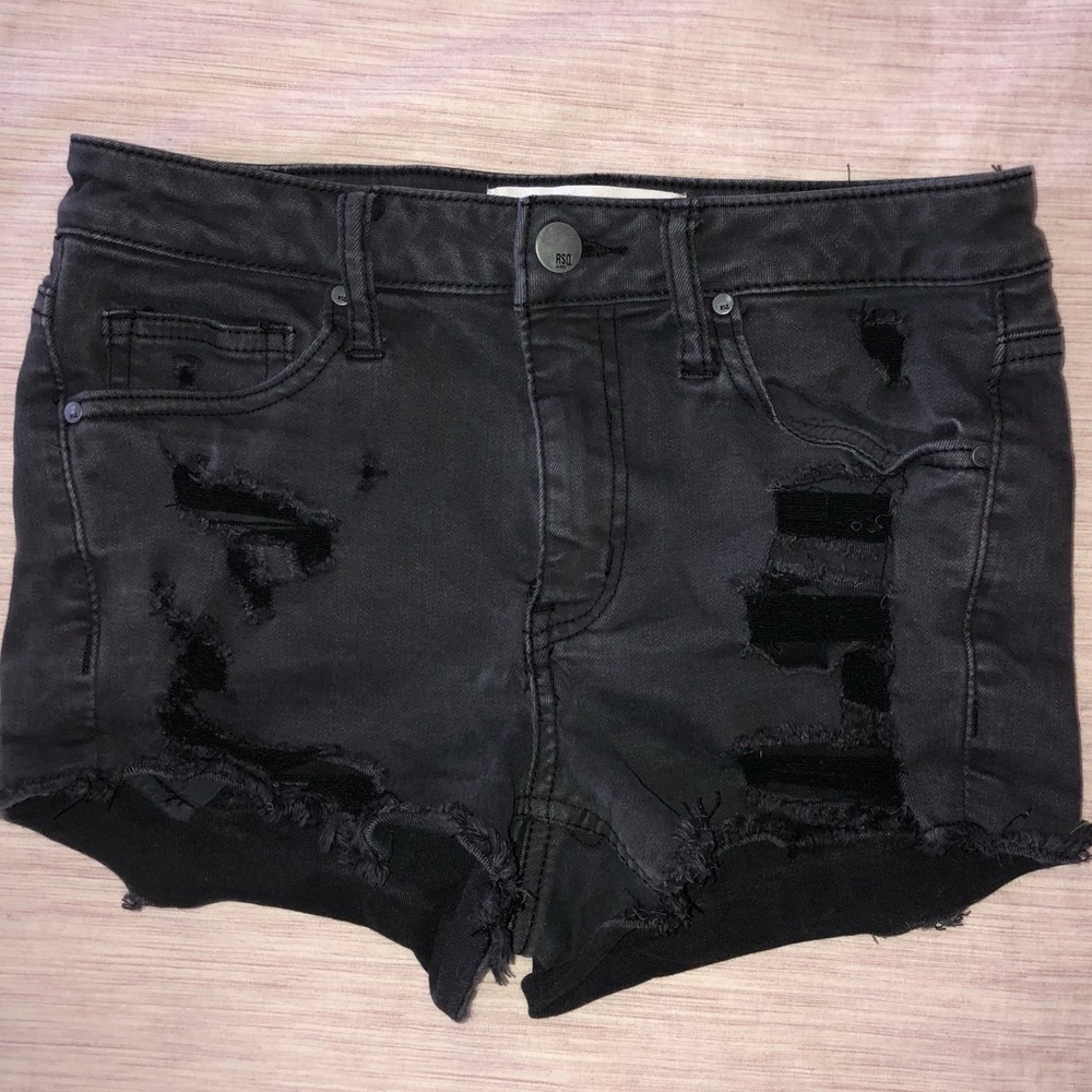 Tillys (RSQ) Black Jean Shorts